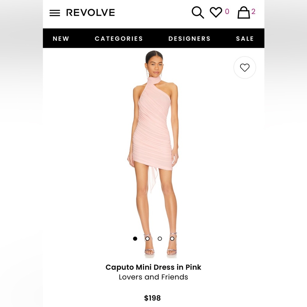 Revolve Lovers & Friends pink mini dress